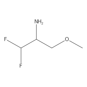 1,1-Difluoro-3-methoxypropan-2-amine结构式