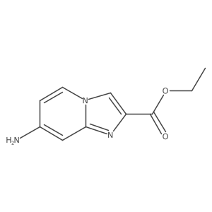 Ethyl 7-aminoimidazo[1,2-a]pyridine-2-carboxylate结构式
