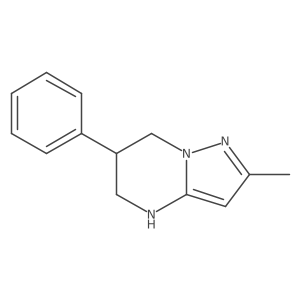 2-methyl-6-phenyl-4H,5H,6H,7H-pyrazolo[1,5-a]pyrimidine Structure