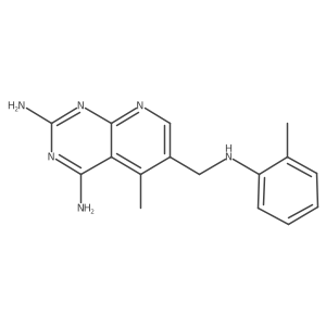 24DiAm5Me6(2MePhAm)Mepyrido[23d]pyrimidine结构式