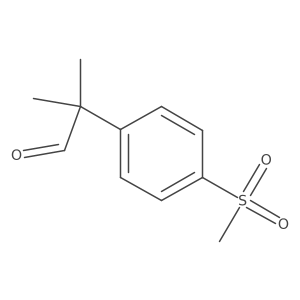 2-(4-Methanesulfonylphenyl)-2-methylpropanal Structure