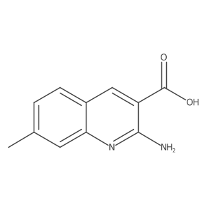 2-Amino-7-methylquinoline-3-carboxylic acid结构式