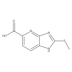 2-(Methylthio)-3H-imidazo[4,5-b]pyridine-5-carboxylic acid结构式