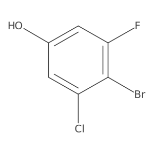 4-Bromo-3-chloro-5-fluorophenol Structure