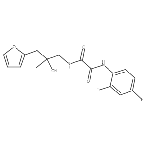 N1-(2,4-difluorophenyl)-N2-(3-(furan-2-yl)-2-hydroxy-2-methylpropyl)oxalamide Structure