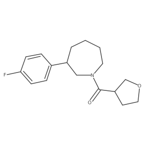 (3-(4-Fluorophenyl)azepan-1-yl)(tetrahydrofuran-3-yl)methanone结构式