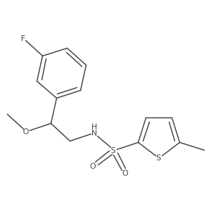 N-[2-(3-fluorophenyl)-2-methoxyethyl]-5-methylthiophene-2-sulfonamide Structure