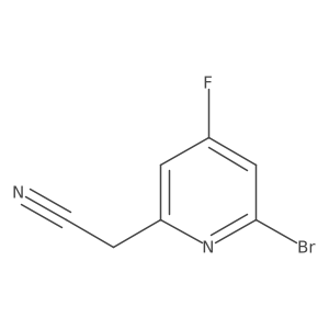 2-(6-Bromo-4-fluoropyridin-2-yl)acetonitrile Structure