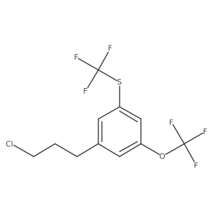 1-(3-Chloropropyl)-3-(trifluoromethoxy)-5-(trifluoromethylthio)benzene结构式