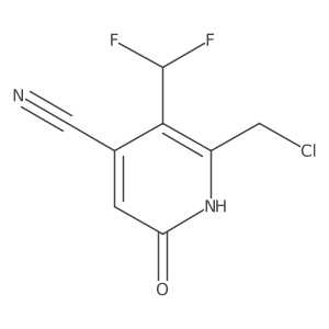 2-(Chloromethyl)-4-cyano-3-(difluoromethyl)-6-hydroxypyridine Structure