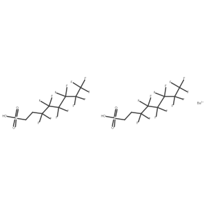1-Octanesulfonic acid, 3,3,4,4,5,5,6,6,7,7,8,8,8-tridecafluoro-, barium salt (2:1) Structure