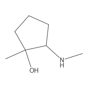 1-Methyl-2-(methylamino)cyclopentan-1-ol Structure