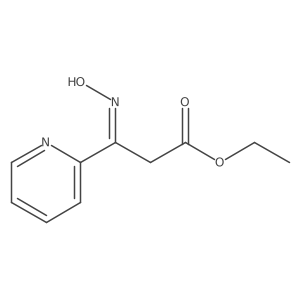 Ethyl 3-(hydroxyimino)-3-(pyridin-2-yl)propanoate结构式