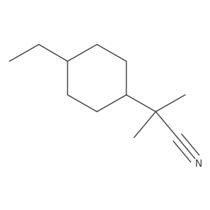 2-(4-Ethylcyclohexyl)-2-methylpropanenitrile结构式