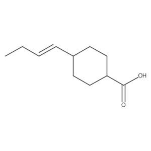 trans-4-(1E-butenyl)cyclohexanecarboxylic acid Structure