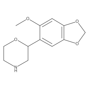 2-(6-Methoxy-1,3-dioxaindan-5-yl)morpholine Structure