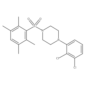 1-(2,3-Dichlorophenyl)-4-(2,3,5,6-tetramethylbenzenesulfonyl)piperazine Structure