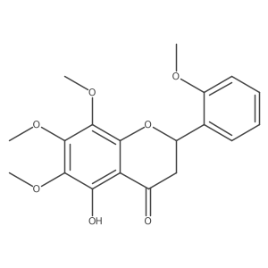 5-Hydroxy-6,7,8-trimethoxy-2-(2-methoxyphenyl)chroman-4-one Structure