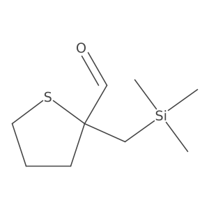 2-[(Trimethylsilyl)methyl]thiolane-2-carbaldehyde结构式