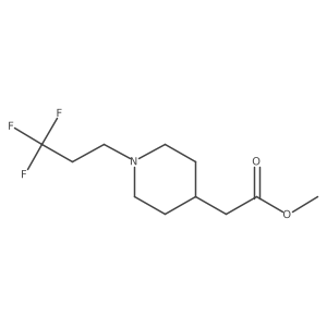 Methyl [1-(3,3,3-trifluoropropyl)piperidin-4-yl]acetate结构式