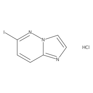 6-Iodo-imidazo[1,2-b]pyridazine hydrochloride结构式
