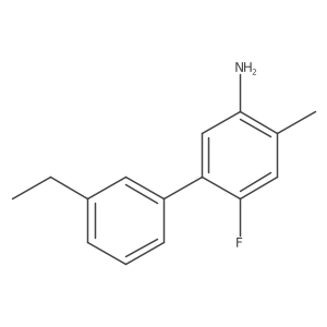 3'-Ethyl-6-fluoro-4-methyl-[1,1'-biphenyl]-3-amine Structure