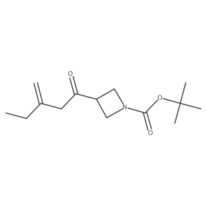 Tert-butyl 3-(3-methylidenepentanoyl)azetidine-1-carboxylate结构式