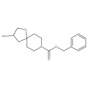 Benzyl 3-hydroxy-1-oxa-8-azaspiro[4.5]decane-8-carboxylate结构式