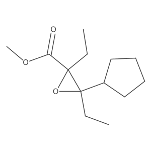 Methyl 3-cyclopentyl-2,3-diethyloxirane-2-carboxylate Structure