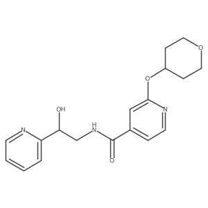 N-(2-hydroxy-2-(pyridin-2-yl)ethyl)-2-((tetrahydro-2H-pyran-4-yl)oxy)isonicotinamide Structure