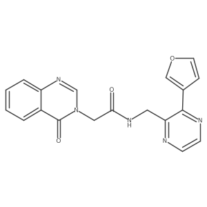 N-((3-(furan-3-yl)pyrazin-2-yl)methyl)-2-(4-oxoquinazolin-3(4H)-yl)acetamide Structure