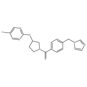 (4-((1H-imidazol-1-yl)methyl)phenyl)(3-((5-chloropyrimidin-2-yl)oxy)pyrrolidin-1-yl)methanone Structure