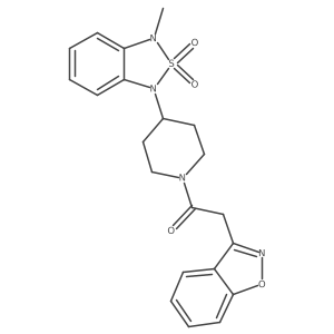 2-(benzo[d]isoxazol-3-yl)-1-(4-(3-methyl-2,2-dioxidobenzo[c][1,2,5]thiadiazol-1(3H)-yl)piperidin-1-yl)ethanone Structure