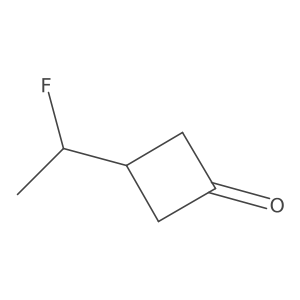 3-(1-Fluoroethyl)cyclobutan-1-one Structure
