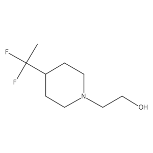 2-[4-(1,1-difluoroethyl)-1-piperidyl]ethanol结构式