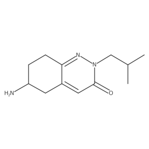 6-amino-2-isobutyl-5,6,7,8-tetrahydrocinnolin-3(2H)-one结构式
