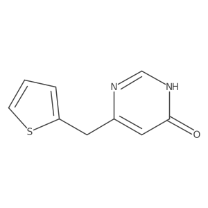 6-(Thiophen-2-ylmethyl)pyrimidin-4-ol结构式