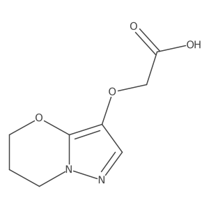 2-((6,7-dihydro-5H-pyrazolo[5,1-b][1,3]oxazin-3-yl)oxy)acetic acid Structure