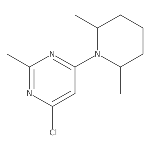 4-Chloro-6-(2,6-dimethylpiperidin-1-yl)-2-methylpyrimidine结构式
