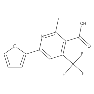 6-(Furan-2-yl)-2-methyl-4-(trifluoromethyl)nicotinic acid结构式