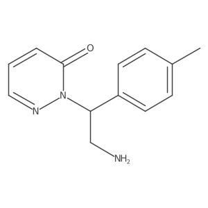 2-(2-amino-1-(p-tolyl)ethyl)pyridazin-3(2H)-one结构式
