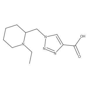 1-((1-ethylpiperidin-2-yl)methyl)-1H-1,2,3-triazole-4-carboxylic acid结构式