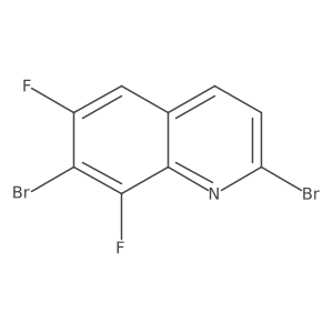 2,7-Dibromo-6,8-difluoroquinoline Structure