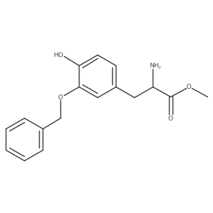 Methyl 2-amino-3-[3-(benzyloxy)-4-hydroxyphenyl]propanoate结构式