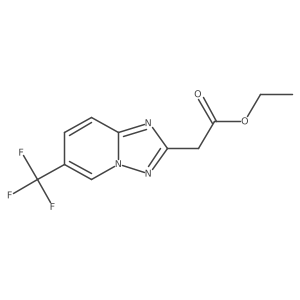 Ethyl 2-(6-(trifluoromethyl)-[1,2,4]triazolo[1,5-a]pyridin-2-yl)acetate Structure