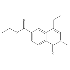 Ethyl 4-ethyl-2-methyl-1-oxo-1,2-dihydroisoquinoline-6-carboxylate Structure