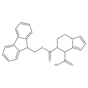2-{[(9H-fluoren-9-yl)methoxy]carbonyl}-1H,2H,3H,4H-pyrrolo[1,2-a]pyrazine-1-carboxylic acid Structure