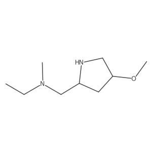 ethyl({[(2S,4S)-4-methoxypyrrolidin-2-yl]methyl})methylamine结构式
