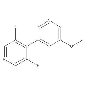 3,5-Difluoro-4-(5-methoxypyridin-3-yl)pyridine结构式