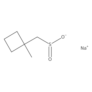 Sodium (1-methylcyclobutyl)methanesulfinate结构式